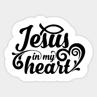 Jesus in My Heart Sticker